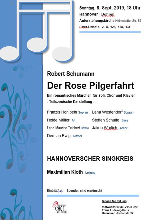 Konzert "Der Rose Pilgerfahrt"